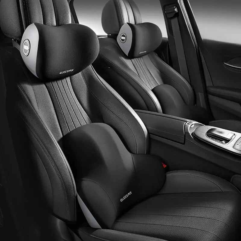 Cojín Ergonómico para Auto – Pack (Cabeza + Zona Lumbar)